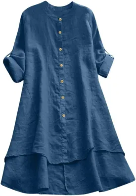 Beach Shirt Blouses Casual Printed Fashion Casual Shirt Long Sleeve Top Oversized Shirts for Women Womens Dress