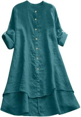 Beach Shirt Blouses Casual Printed Fashion Casual Shirt Long Sleeve Top Oversized Shirts for Women Womens Dress