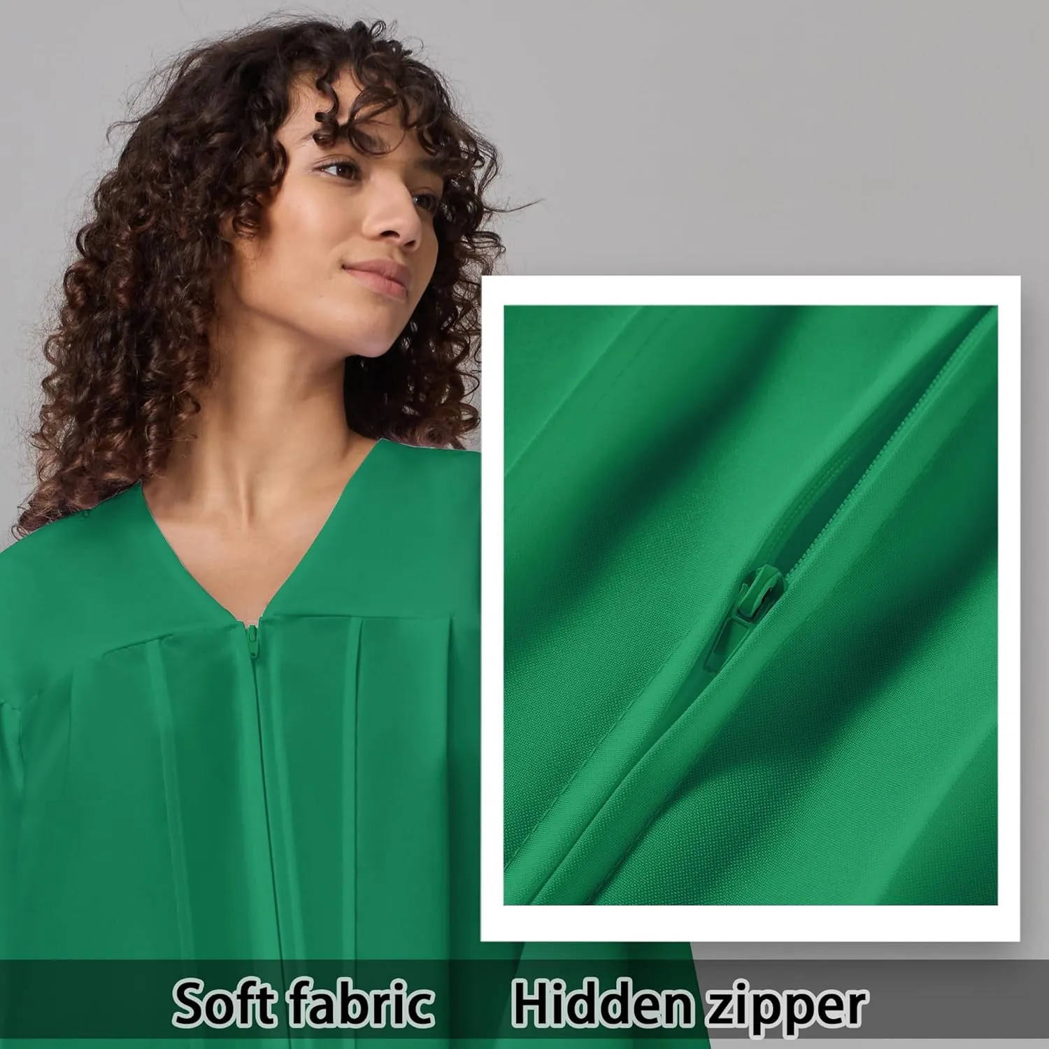 Unisex Matte Graduation Gown for High School,Choir Robes for Church, Judge Robes Costume 12 Colors