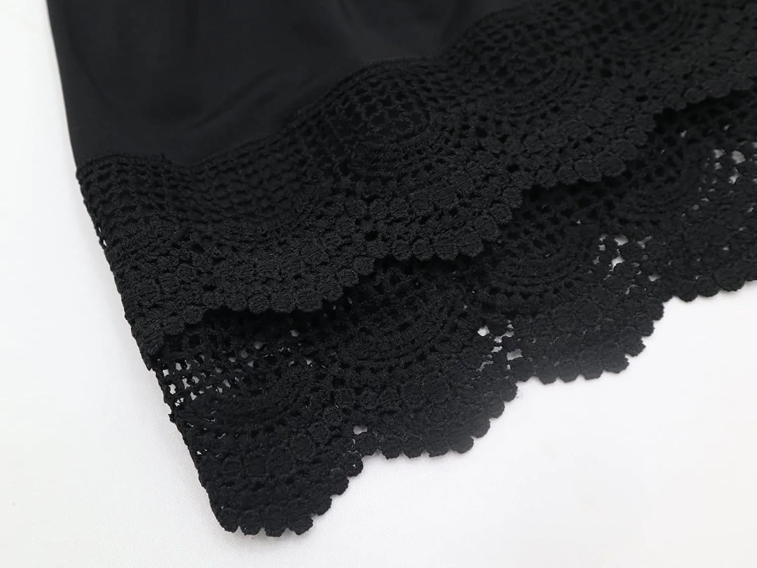 Vanrose Jan Modesty Lace Shirts Extender Extra Length See Through Slips