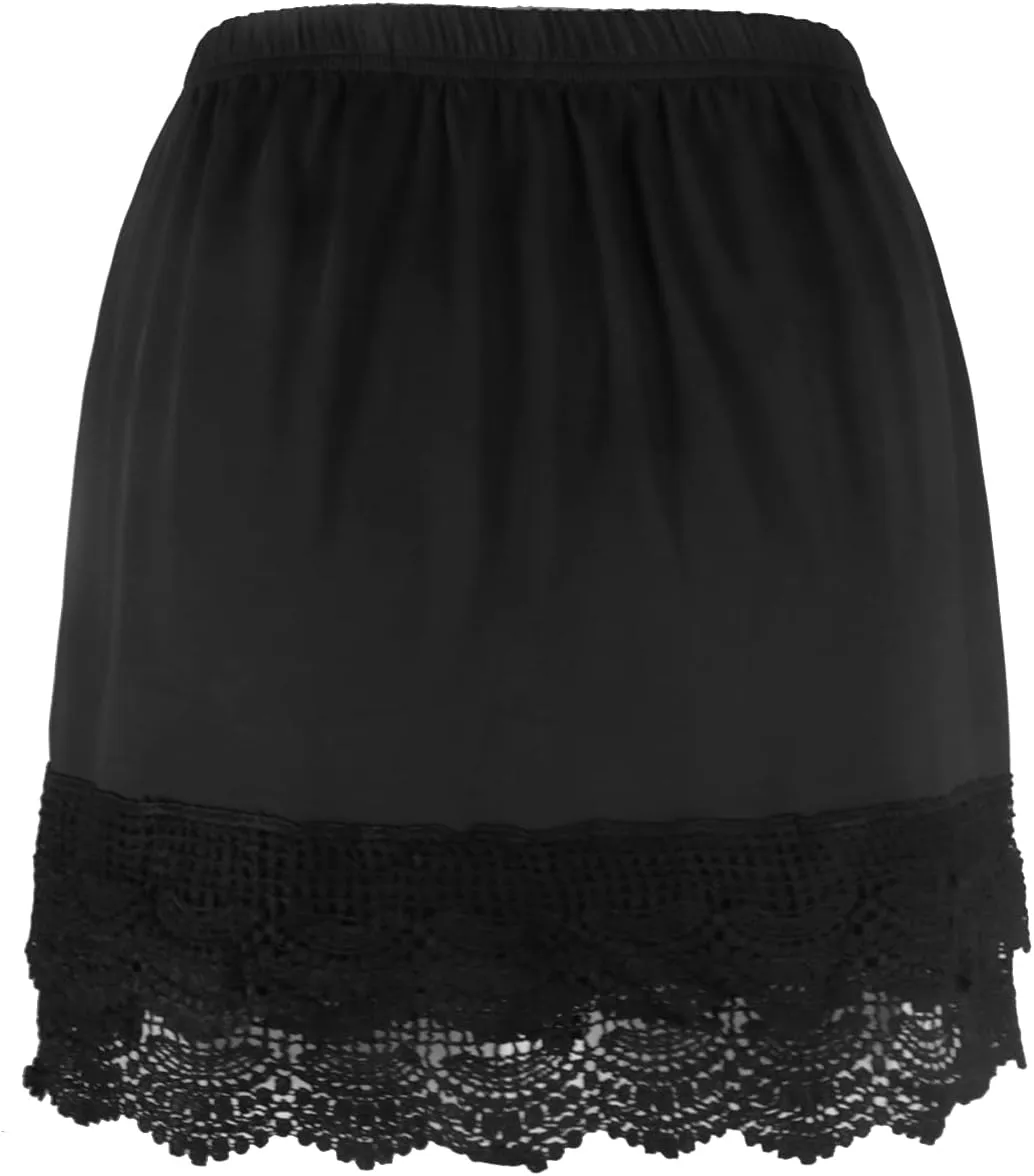 Vanrose Jan Modesty Lace Shirts Extender Extra Length See Through Slips