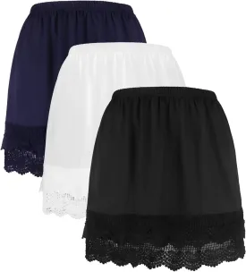 Vanrose Jan Modesty Lace Shirts Extender Extra Length See Through Slips